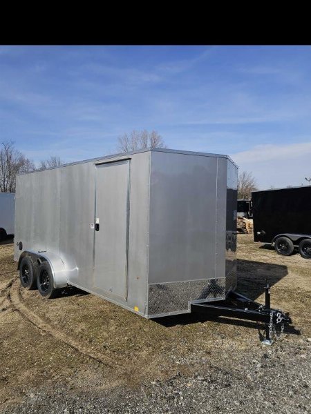 New 2025 LOOK 7X16 Enclosed Cargo Trailer 6'6 INSIDE RAMP DOOR