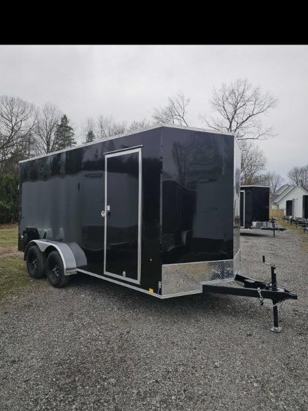 New 2025 LOOK 7X16 7' TALL Enclosed Cargo Trailer 80  REAR OPENING SXS UTV GOLF CART