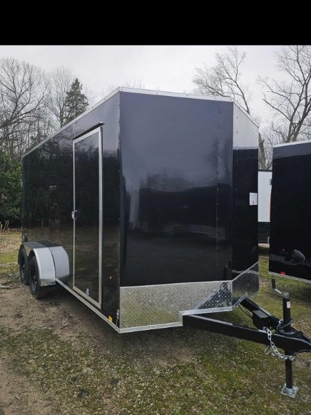 New 2025 LOOK 7X16 7' TALL Enclosed Cargo Trailer 80  REAR OPENING SXS UTV GOLF CART