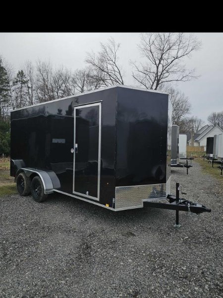 New 2025 LOOK 7X16 7' TALL Enclosed Cargo Trailer 80  REAR OPENING SXS UTV GOLF CART