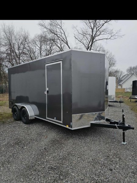 New 2025 LOOK 7X16 7' TALL Enclosed Cargo Trailer 80  REAR OPENING SXS UTV GOLF CART