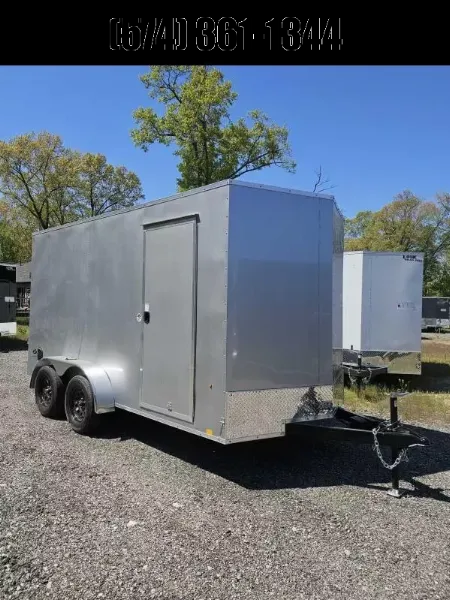 New 2025 LOOK 7X14 7' TALL Enclosed Cargo Trailer 80  REAR OPENING SXS UTV GOLF CART