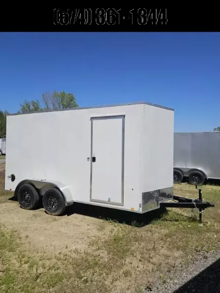 New 2025 LOOK 7X14 7' TALL Enclosed Cargo Trailer 80  REAR OPENING SXS UTV GOLF CART