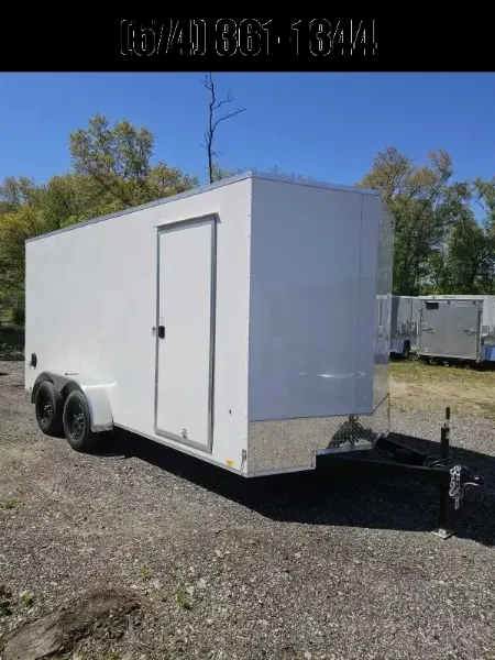 New 2025 LOOK 7X16 7' TALL Enclosed Cargo Trailer 80  REAR OPENING SXS UTV GOLF CART