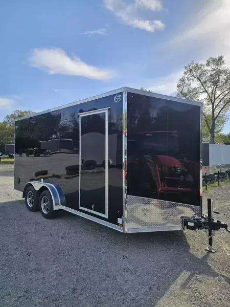 New 2025 US Cargo 7.5X16 7' TALL 080 POLYCOR SCREWLESS ALUMINUM WHEELS SXS UTV GOLF CART ATV Cargo / Enclosed Trailer