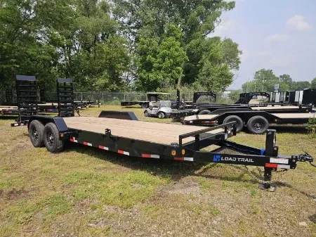 New 2025 BRAND NEW 83  x 22' LOAD TRAIL Tandem Axle Carhauler EQUIPMENT TRAILER 14K GVWR