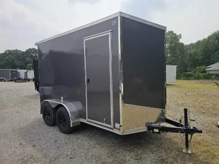 New 2026 US Cargo 6X12 TANDEM AXLE 7' TALL RAMP DOOR 080 POLYCORE SCREWLESS  Cargo / Enclosed Trailer