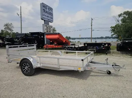New 2025 ALUMINUM 76  X12' RAIL SIDE UTILITY TRAILER Utility Trailer