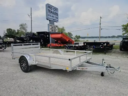 New 2025 ALUMINUM 76  X12' RAIL SIDE UTILITY TRAILER Utility Trailer
