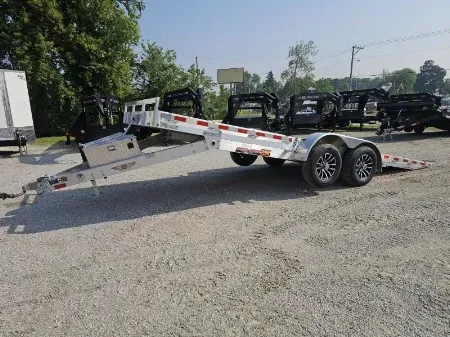 New 2025 82X20 ALUMINUM ELECTRIC TILT SPEED LOADER CAR SXS UTV HAULER H AND H Car Hauler