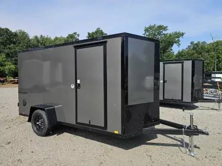 New 2025 Formula Trailers 2025 6X12 6' TALL Cargo / Enclosed Trailer RAMP DOOR 080 EXTERIOR BLACKOUT Cargo / Enclosed Trailer