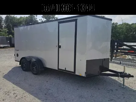 New 2025 FORMULA 7X16 6'6 TALL Enclosed Cargo Trailer RAMP DOOR SXS UTV GOLF CART