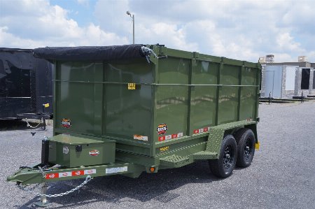 New 2025 Covered Wagon Trailers D-6X12X4X10 Dump Trailer