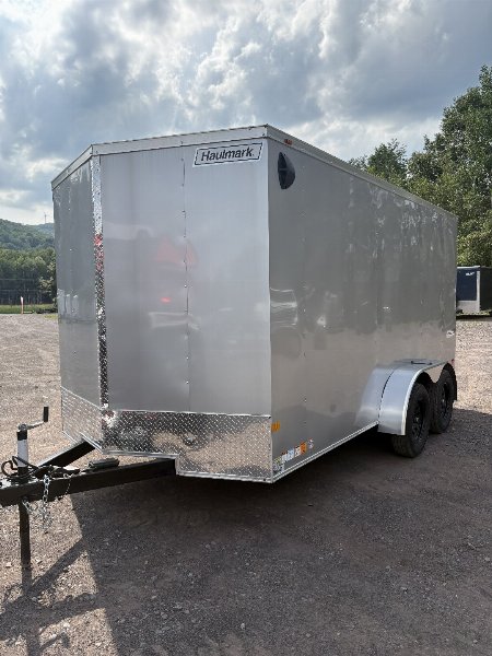 New 2025 Haulmark 7x14 Passport Deluxe Cargo / Enclosed Trailer with Rear Ramp Door