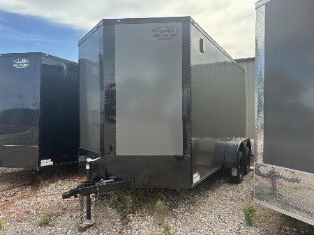 New 2025 FGT 7x14TA Cargo / Enclosed Trailer - - BLACKOUT PACKAGE - SCREWLESS - STRAIGHT AXLES