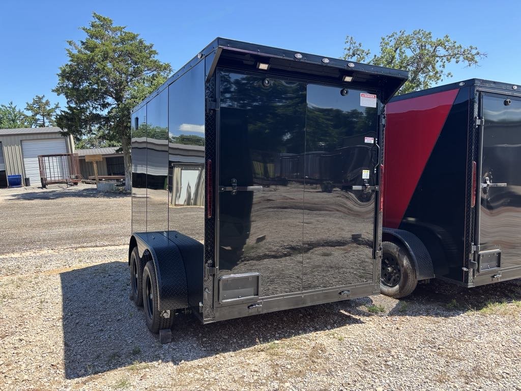 New 2025 FGT 6x12 Tandem Axle Cargo / Enclosed Trailer - BLACKOUT PACKAGE - SCREWLESS EXTERIOR - SPOILER