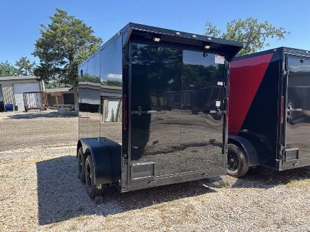 New 2025 FGT 6x12 Tandem Axle Cargo / Enclosed Trailer - BLACKOUT PACKAGE - SCREWLESS EXTERIOR - SPOILER