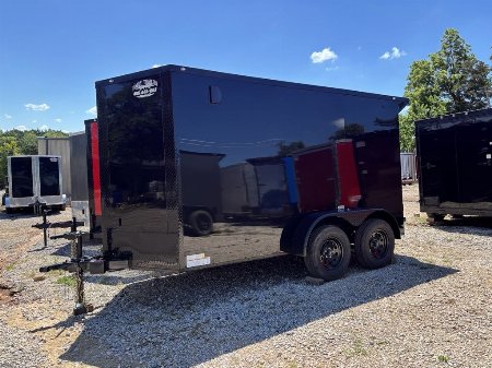 New 2025 FGT 6x12 Tandem Axle Cargo / Enclosed Trailer - BLACKOUT PACKAGE - SCREWLESS EXTERIOR - SPOILER
