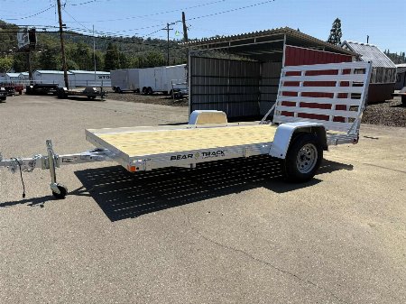 New 2025 Bear Track 76  x 12' ALUMINUM Utility Trailer