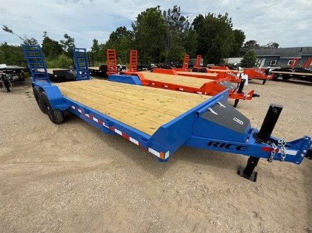 New 2025 Rice Trailers 7x20 Equipment Trailer