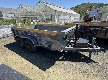 New 2025 Diamond C Trailers MDT206 77X12 LOW PROFILE 12K Dump Trailer CARBON METALLIC