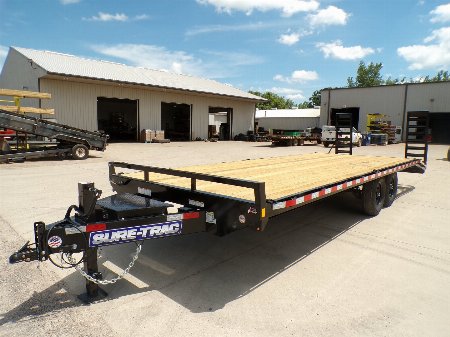 New 2025 Sure-Trac 85X24-Standard Duty BT-DO-15K Deckover Flatbed Trailer- 249