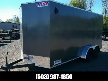 New 7x16 Tandem Axle 7K Enclosed Cargo Trailer