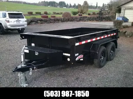 New 5x10 Tandem Axle 7K Dump Trailer