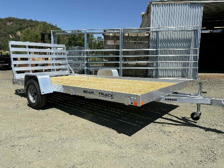 New 2025 Bear Track 80  x 14' ALUMINUM Utility Trailer