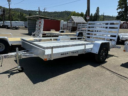 New 2025 Bear Track 76  x 12' ALUMINUM Utility Trailer