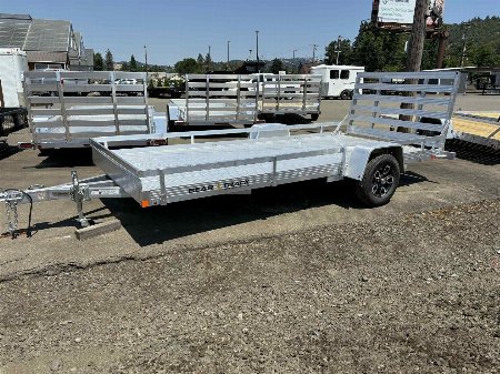 New 2025 Bear Track 80  x 15' ALUMINUM Utility Trailer 4400# BRAKE AXLE