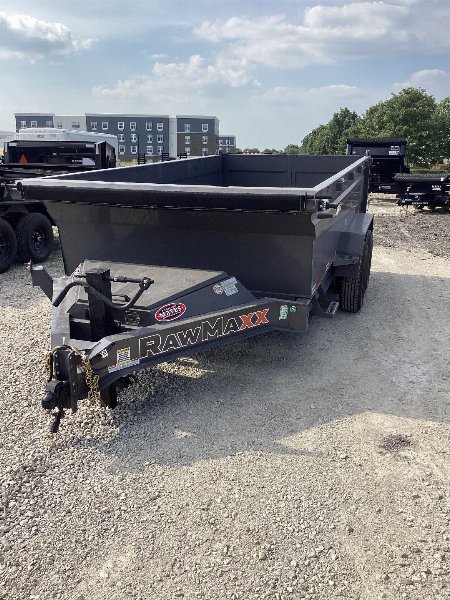 New 2025 RAWMAXX GDXK14BP14K Dump Trailer KNIGHT 83X14 TA 32  SIDES (GVW14000) SHADOW GREY