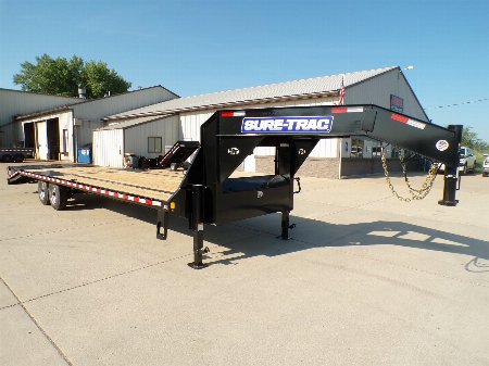 New 2025 Sure-Trac 8.5X29 Heavy Duty LP-GN-17.6K Deckover Flatbed Trailer - 243