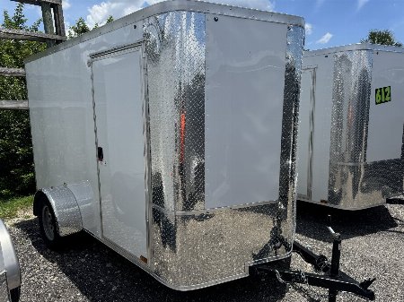 New 2025 Arising 6X10 SINGLE AXLE 2990 LB GVWR Cargo / Enclosed Trailer WITH 6'3  INTERIOR HEIGHT, REAR RAMP DOOR, FULL TUBE FRAME