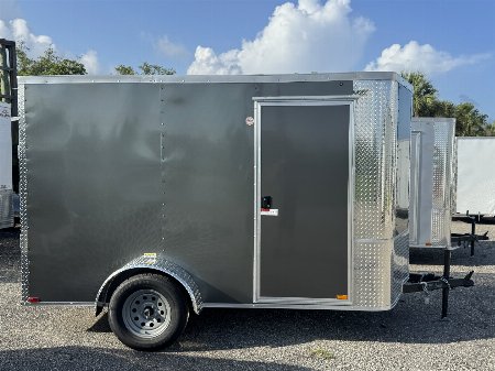 New 2025 Arising 6X10 SINGLE AXLE 2990 LB GVWR Cargo / Enclosed Trailer WITH REAR RAMP DOOR, 6'3  INTERIOR HEIGHT, FULL TUBE FRAME