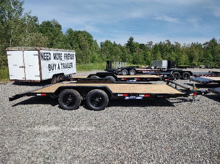 New 2025 Sure-Trac 7'x18' C-CHANNEL CAR TRAILER 7K