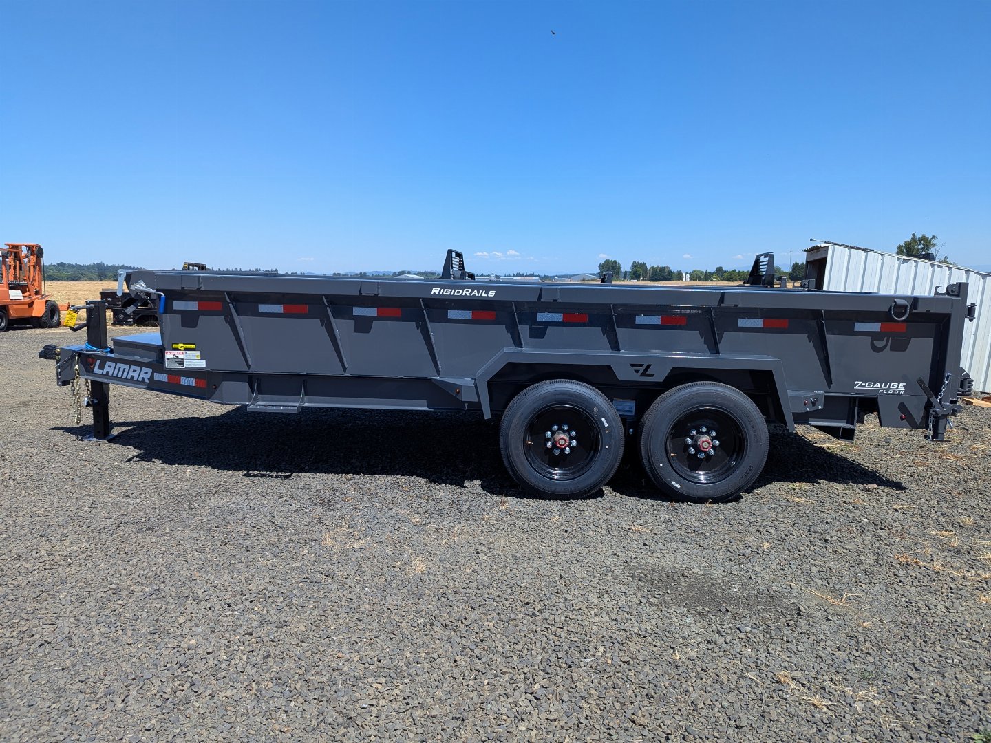 New 2026 Lamar Trailers 83" x 16' - 5,465 lbs - 10,535 lbs Dump Trailer 24" SIDES