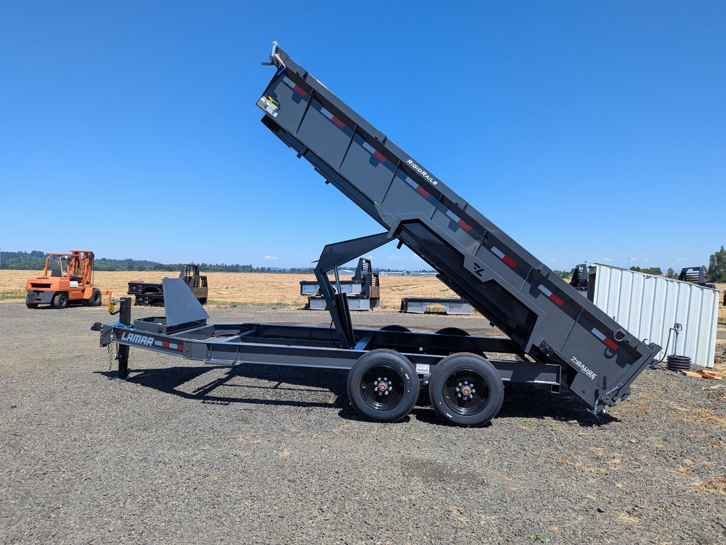 New 2026 Lamar Trailers 83" x 16' - 5,465 lbs - 10,535 lbs Dump Trailer 24" SIDES