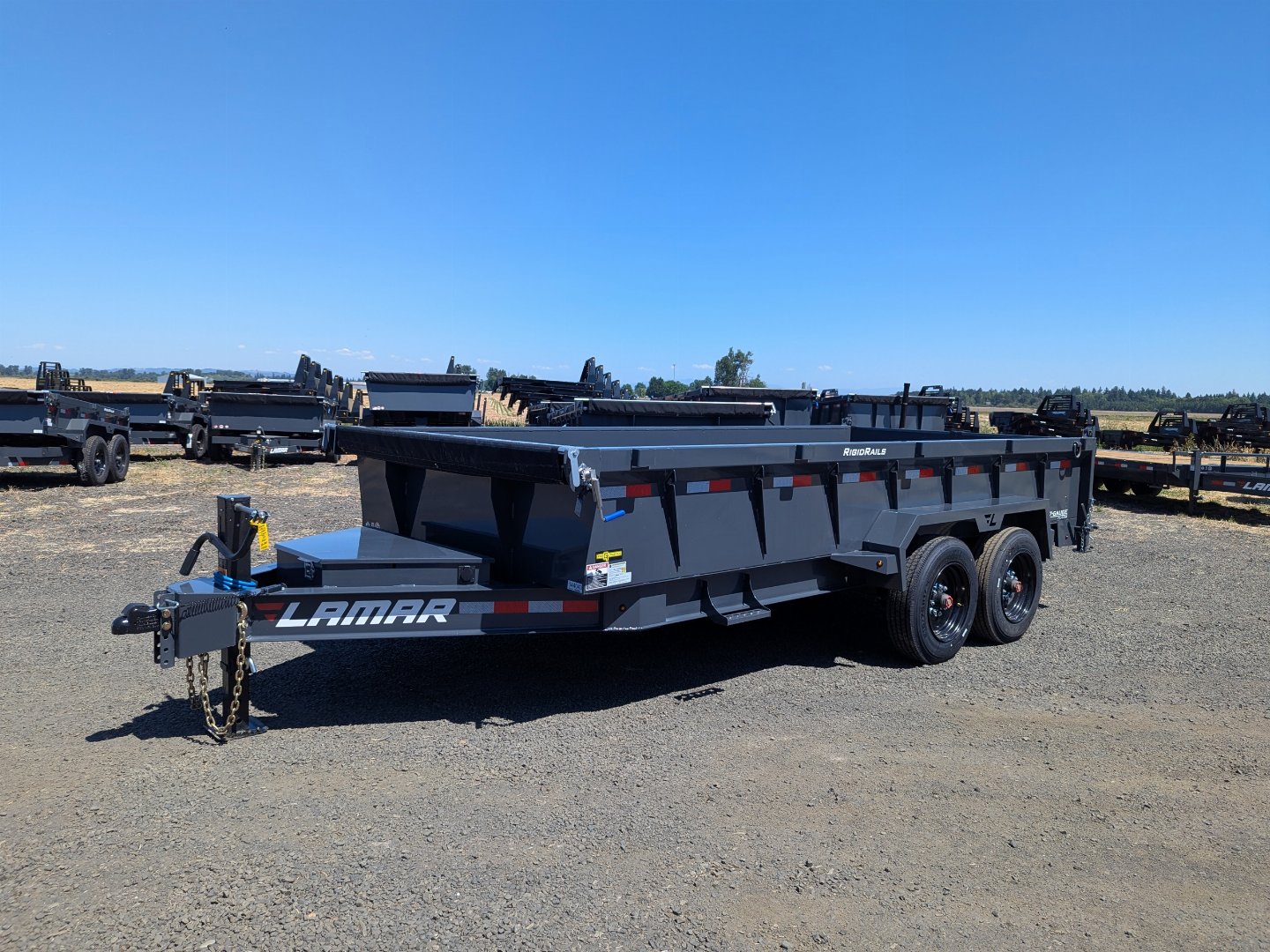 New 2026 Lamar Trailers 83" x 16' - 5,465 lbs - 10,535 lbs Dump Trailer 24" SIDES