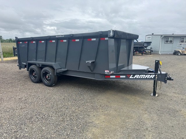 New 2025 Lamar Trailers 83" x 16' - 5,465 lbs - 10,535 lbs Dump Trailer 48" SIDES
