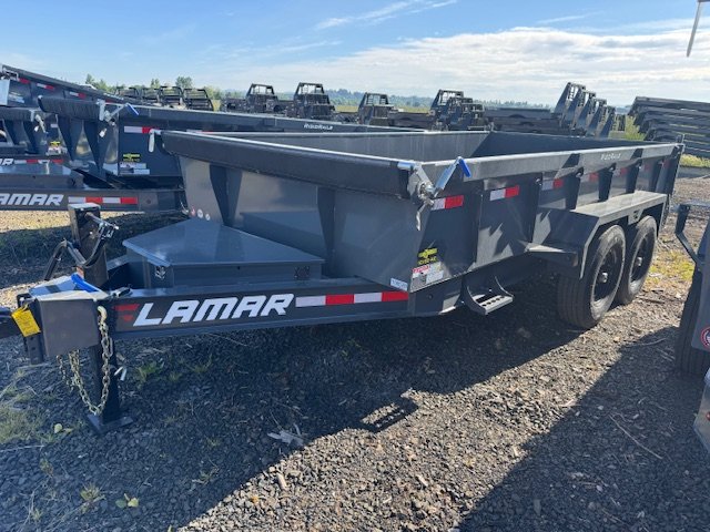 New 2025 Lamar Trailers 83" x 14' - 4,590 lbs - 9,410 lbs Dump Trailer 24" SIDES