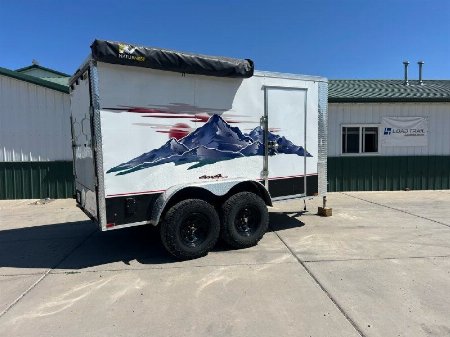 Used 2021 Arising Industries 6'X12' Overland Moto Cargo / Enclosed Trailer