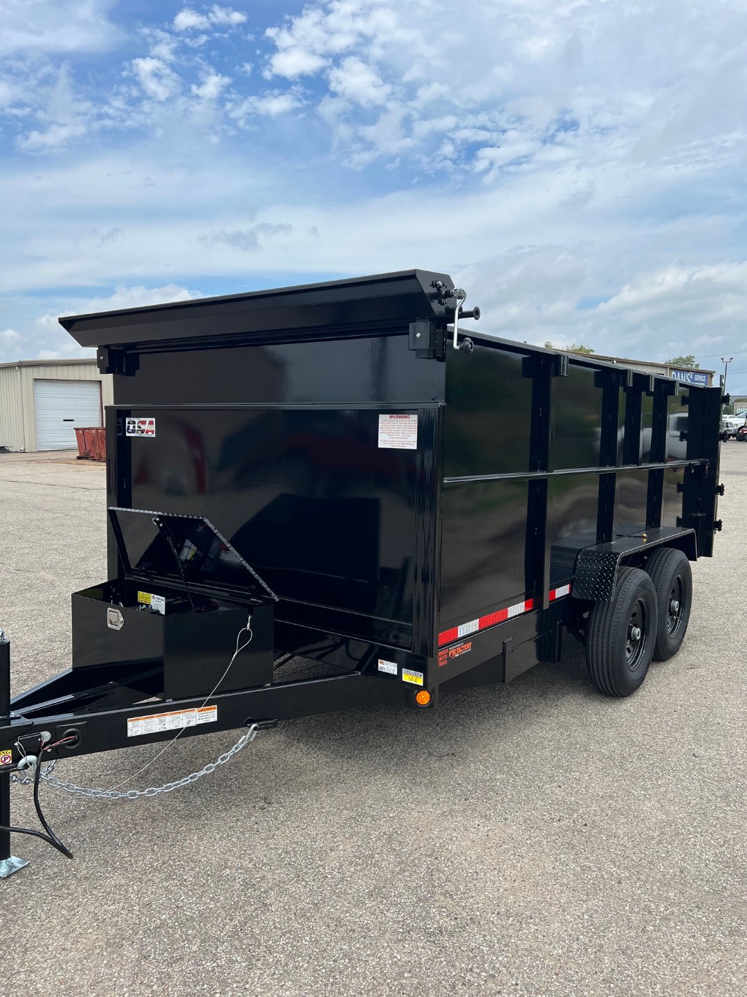 New 2026 Quality Steel CJ 83X14 14k GVWR Dump Trailer 4' Side Walls#258608