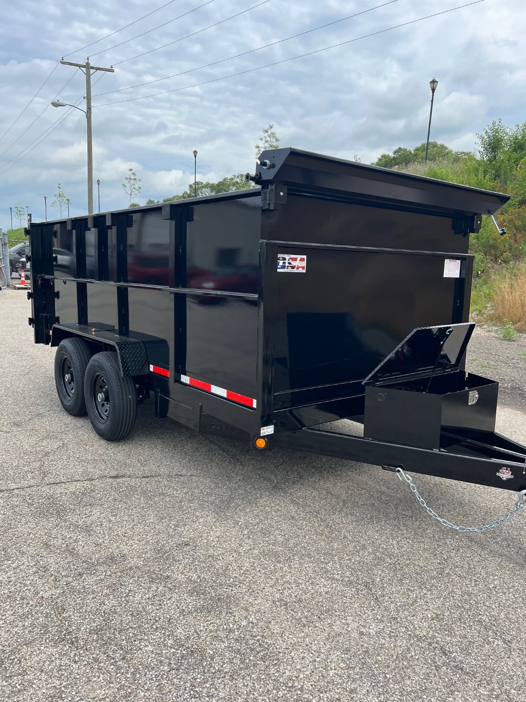 New 2026 Quality Steel CJ 83X14 14k GVWR Dump Trailer 4' Side Walls#258608