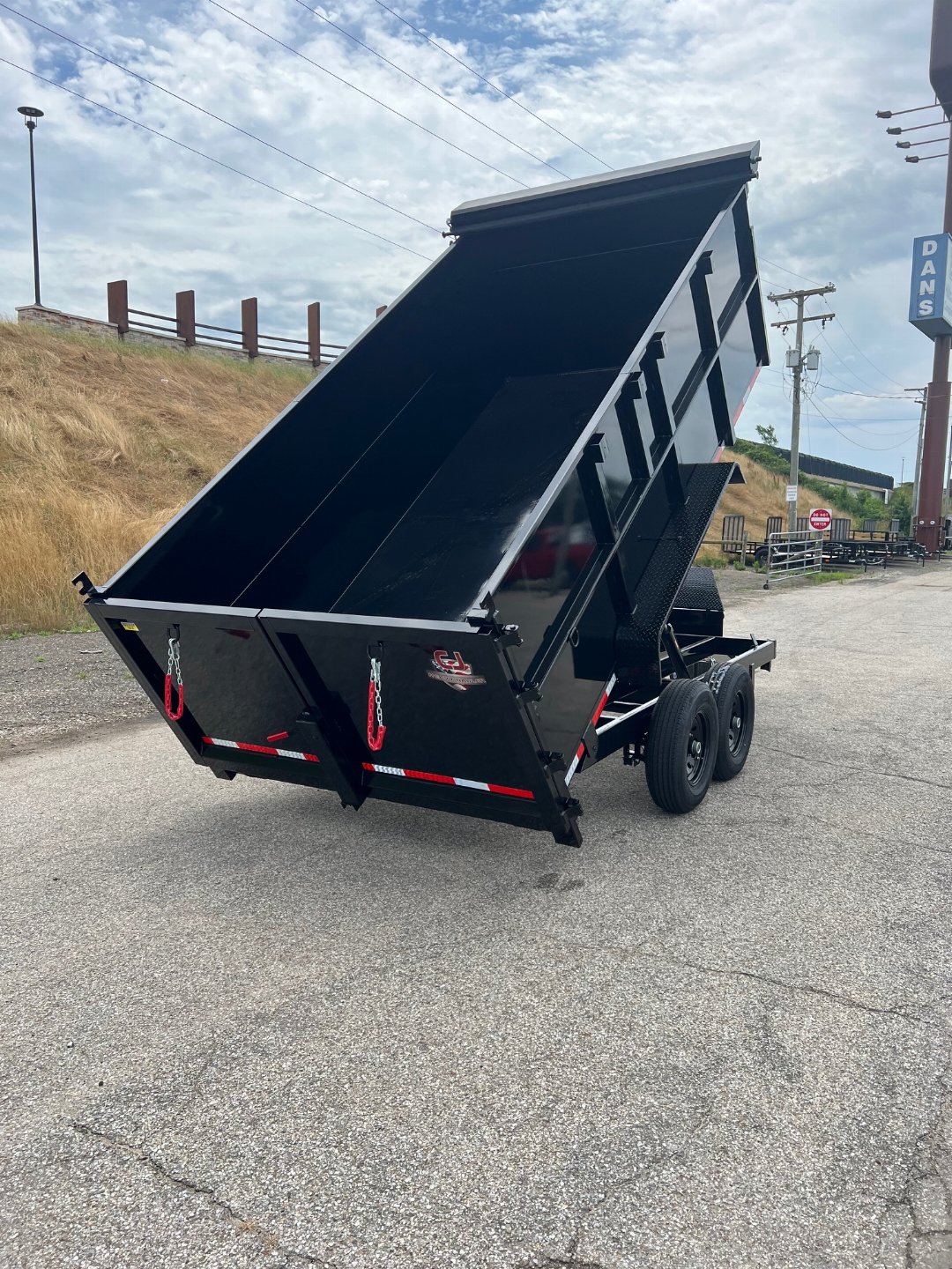 New 2026 Quality Steel CJ 83X14 14k GVWR Dump Trailer 4' Side Walls#258608