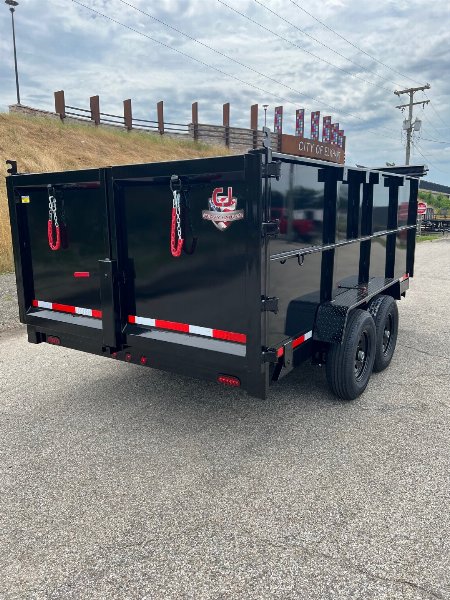 New 2026 Quality Steel CJ 83X14 14k GVWR Dump Trailer 4' Side Walls#258608
