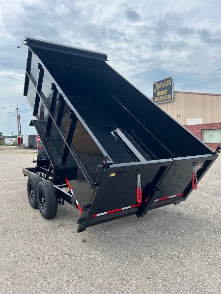 New 2026 Quality Steel CJ 83X14 14k GVWR Dump Trailer 4' Side Walls#258608