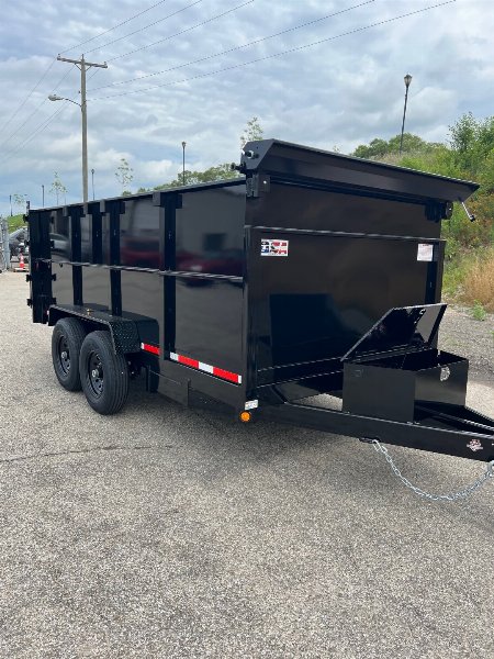 New 2026 Quality Steel CJ 83X14 14k GVWR Dump Trailer 4' Side Walls#258608