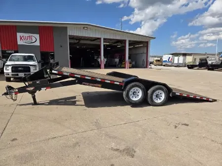 Used 2023 H and H Trailer 82x20 Electric Tilt Speed Loader Car Hauler Trailer  14K