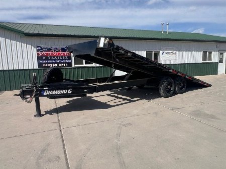 Used 2023 Diamond C Trailers 22' Tilt Deck Equipment Trailer